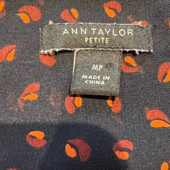 SALE!!!!Ann Taylor Blue Chiffon Blouse - Picture 9 of 13